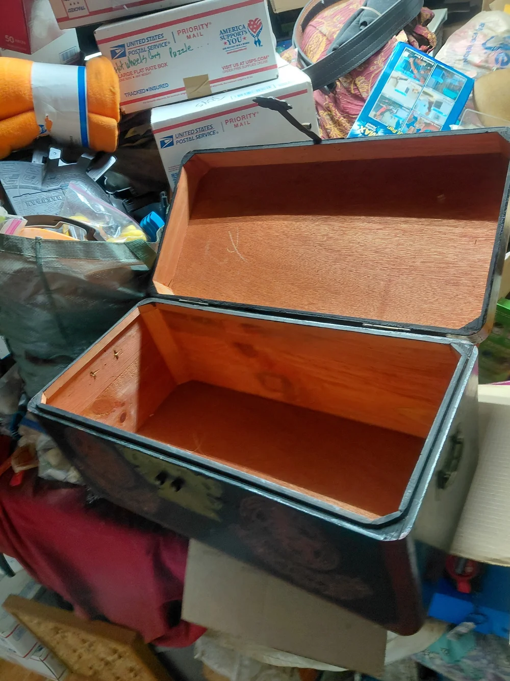 antique Korean wedding chest or dowry box, also known as a Ham. 22
